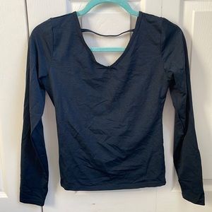 Navy ZYIA top with twist back